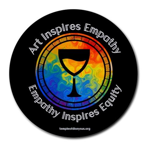 Art Inspires Empathy Round Mousepad